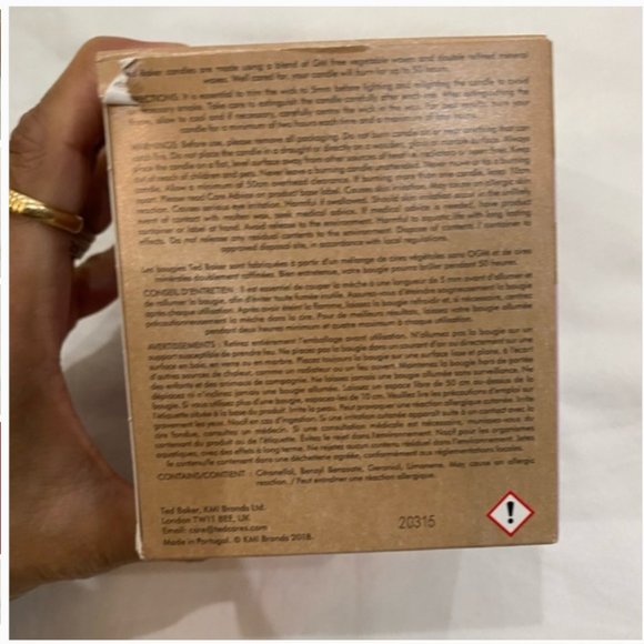 Ted Baker Bergamot & Cassis Scented Candle nwt - Picture 8 of 11